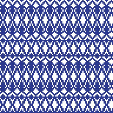 Örgü, moda tekstili ve grafikler için argyle Fair Island kusursuz desen tasarımı