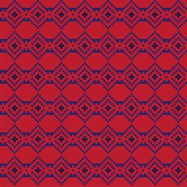 Örgü, moda tekstili ve grafikler için argyle Fair Island kusursuz desen tasarımı