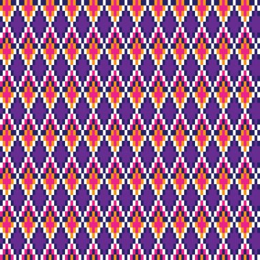 Örgü, moda tekstili ve grafikler için argyle Fair Island kusursuz desen tasarımı