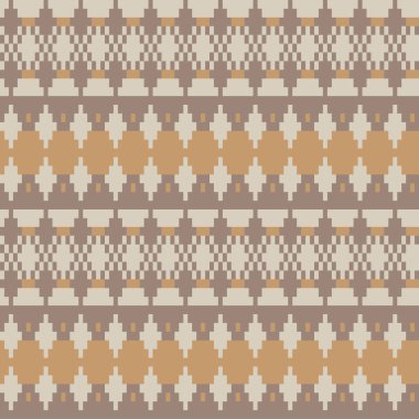 Örgü, moda tekstili ve grafikler için argyle Fair Island kusursuz desen tasarımı