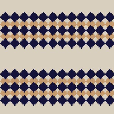 Örgü, moda tekstili ve grafikler için argyle Fair Island kusursuz desen tasarımı