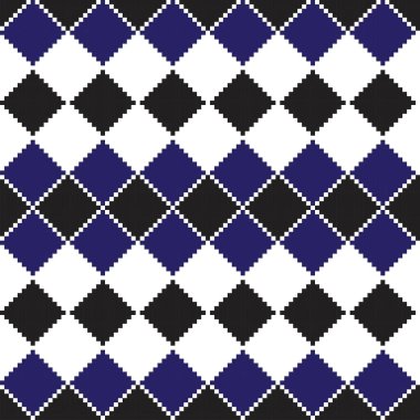 Örgü, moda tekstili ve grafikler için argyle Fair Island kusursuz desen tasarımı