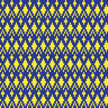 Örgü, moda tekstili ve grafikler için argyle Fair Island kusursuz desen tasarımı