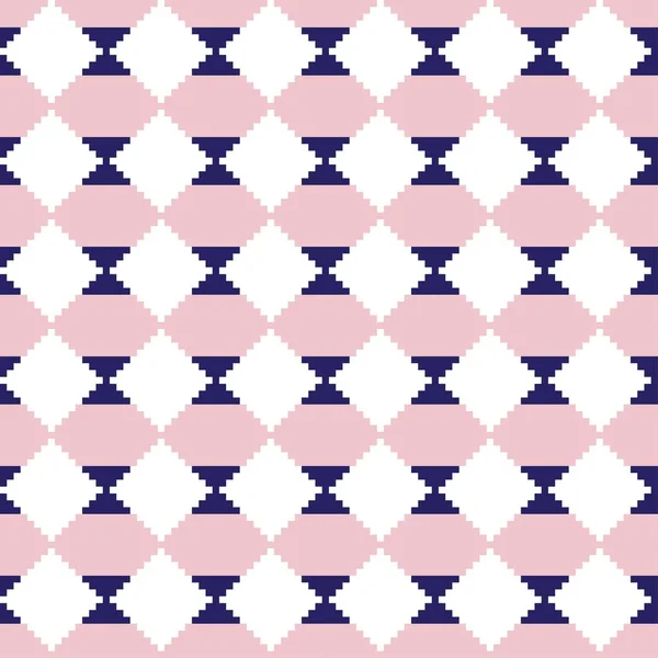 Argyle Fair Isle Design Motif Sans Couture Pour Tricot Textile — Image vectorielle