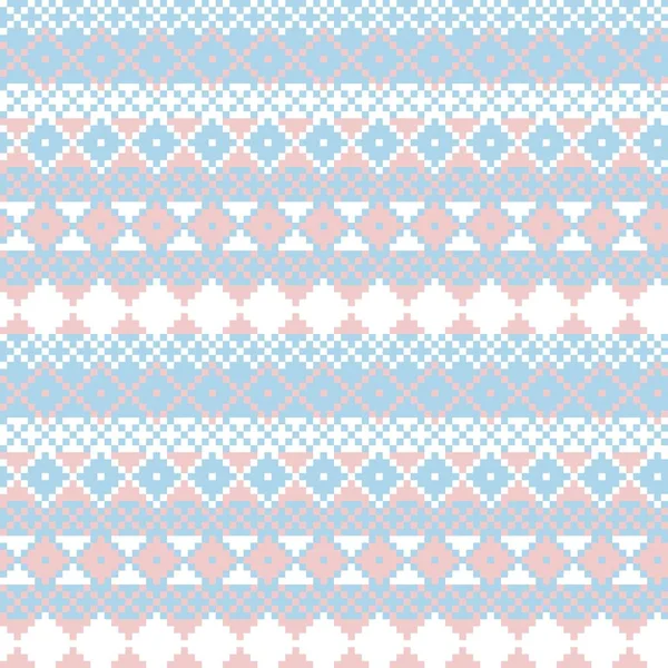 Argyle Fair Isle Sömlös Mönster Design För Stickade Kläder Mode — Stock vektor