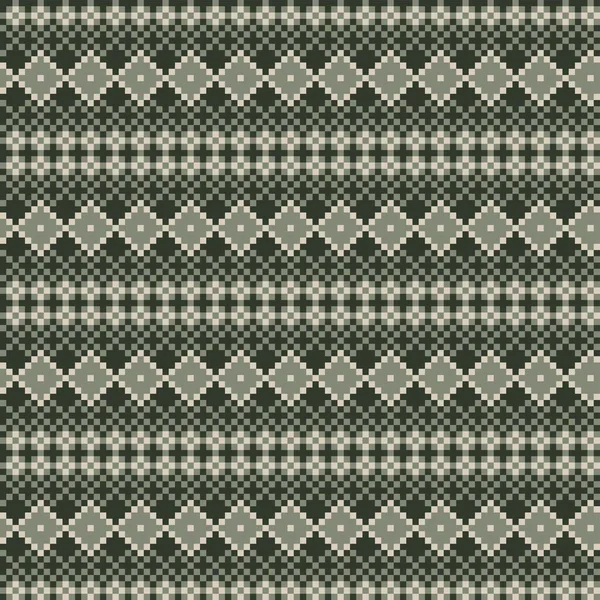 Argyle Fair Isle Sömlös Mönster Design För Stickade Kläder Mode — Stock vektor