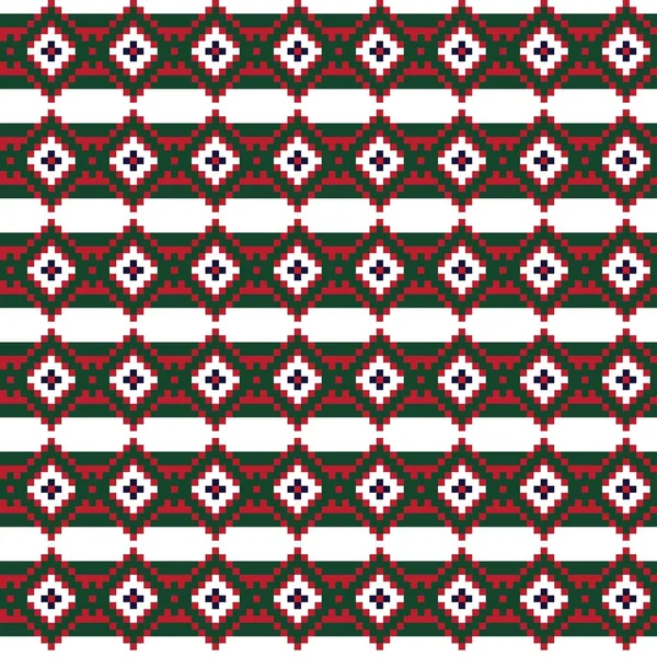 Argyle Fair Isle Diseño Patrón Sin Costura Para Prendas Punto — Vector de stock