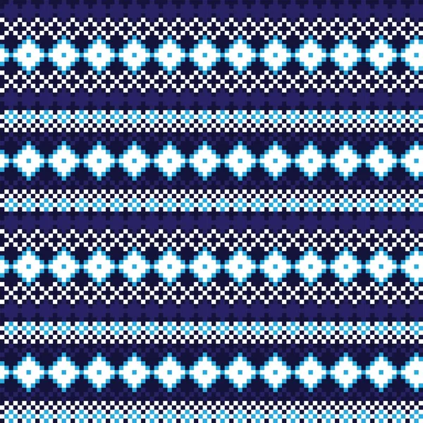 Argyle Fair Isle Design Motif Sans Couture Pour Tricot Textile — Image vectorielle