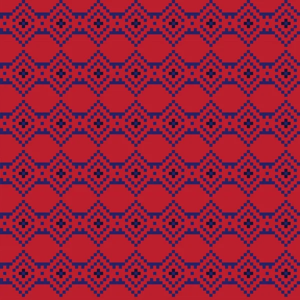 Argyle Fair Isle Diseño Patrón Sin Costura Para Prendas Punto — Vector de stock