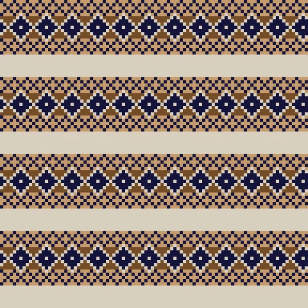 Argyle Fair Isle Diseño Patrón Sin Costura Para Prendas Punto — Archivo Imágenes Vectoriales