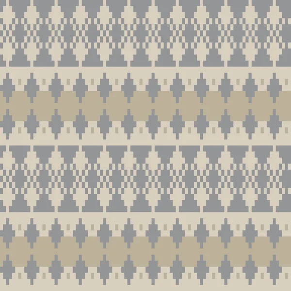 Argyle Fair Isle Seamless Pattern Design Nitwear Fashion Textile Graphics — стоковый вектор