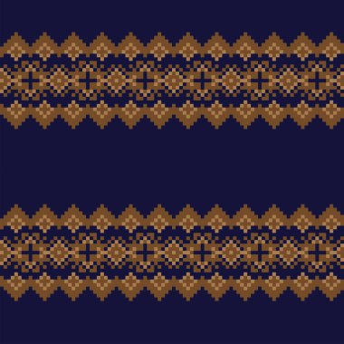 Moda tekstil, örgü ve grafikleri için kar taneleri adası desenli tasarım