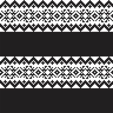 Moda tekstil, örgü ve grafikleri için kar taneleri adası desenli tasarım