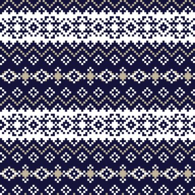 Moda tekstil, örgü ve grafikleri için kar taneleri adası desenli tasarım