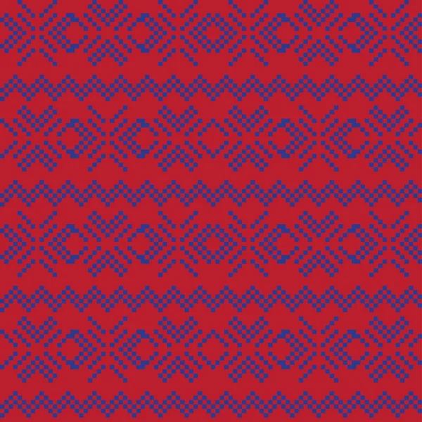 Conception Motif Îlot Noël Équitable Pour Les Textiles Mode Tricot — Image vectorielle