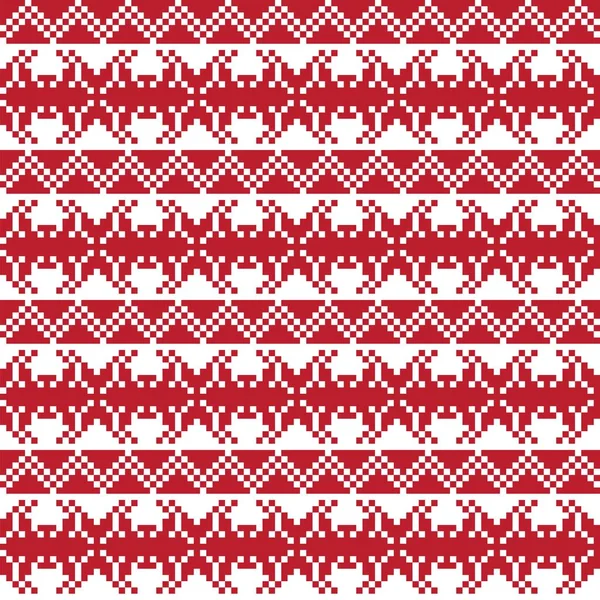 Snowflake Fair Isle Pattern Design Fashion Textiles Knitwear Graphics — Stock Vector