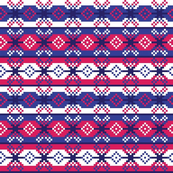 Christmas Fair Isle Pattern Design Fashion Textiles Knitwear Graphics — Stock Vector