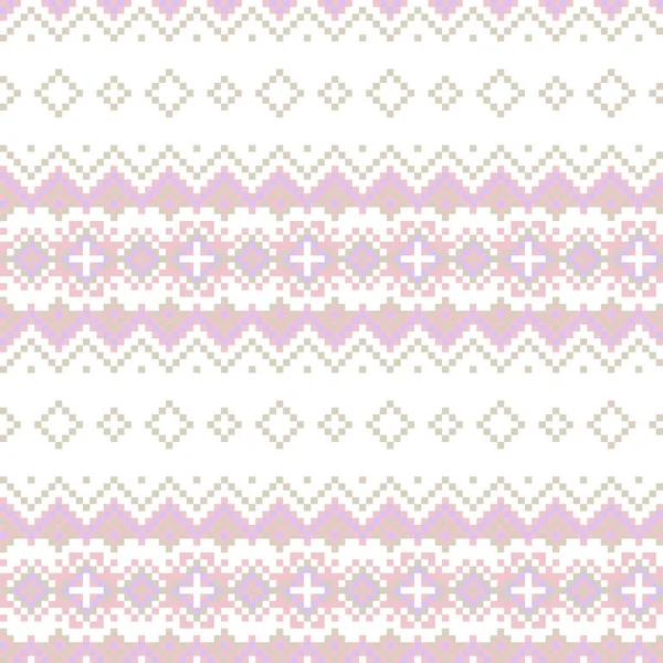 Snowflake Fair Island Pattern Design Fashion Textiles Трикотаж Graphics — стоковый вектор