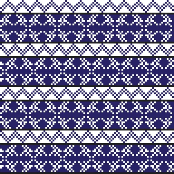 Snowflake Fair Projekt Wzór Wysp Dla Tekstyliów Mody Dzianin Grafiki — Wektor stockowy