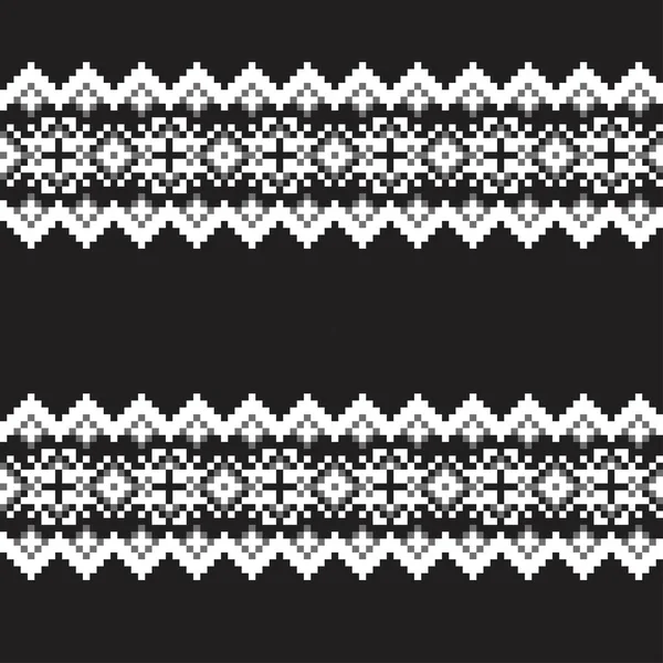 Сніжинка Ярмарок Острівний Дизайн Візерунка Модного Текстилю Трикотажу Графіки — стоковий вектор