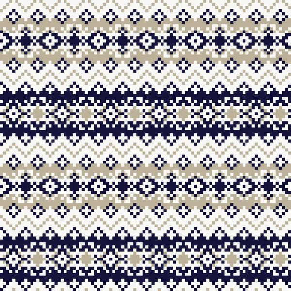 Snowflake Fair Island Pattern Design Fashion Textiles Трикотаж Graphics — стоковый вектор