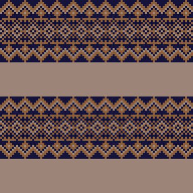 Örgü, moda tekstili ve grafikler için argyle Fair Island kusursuz desen tasarımı