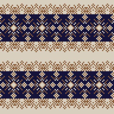 Moda tekstil, örgü ve grafikleri için kar taneleri adası desenli tasarım