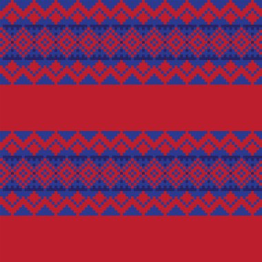 Örgü, moda tekstili ve grafikler için argyle Fair Island kusursuz desen tasarımı