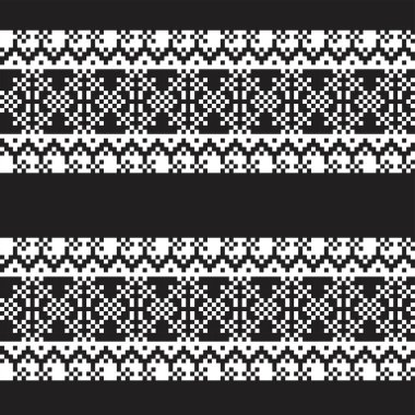 Moda tekstil, örgü ve grafikleri için kar taneleri adası desenli tasarım