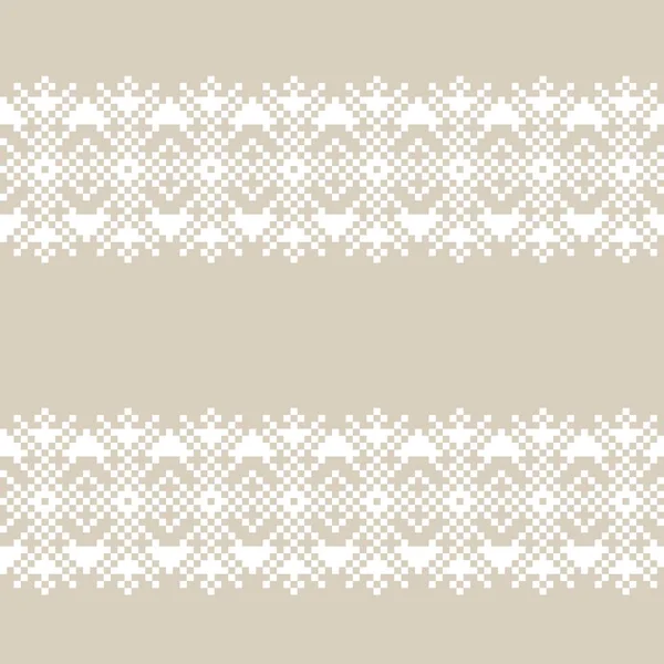 Lumihiutale Fair Isle Kuvio Suunnittelu Muoti Tekstiilit Neuleet Grafiikka — vektorikuva