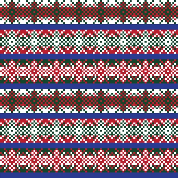 Conception Motif Îlot Neige Équitable Pour Les Textiles Mode Tricots — Image vectorielle