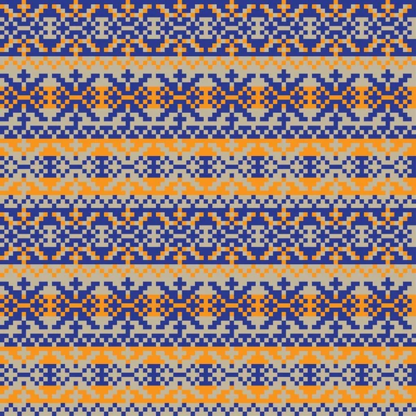 Snowflake Fair Island Pattern Design Fashion Textiles Трикотаж Graphics — стоковый вектор