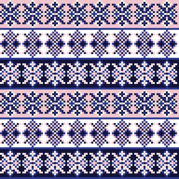 Conception Motif Îlot Neige Équitable Pour Les Textiles Mode Tricots — Image vectorielle