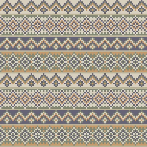 Argyle Fair Isle Diseño Patrón Sin Costura Para Prendas Punto — Vector de stock