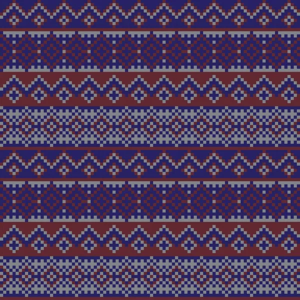 Snowflake Fair Island Pattern Design Fashion Textiles Трикотаж Graphics — стоковый вектор