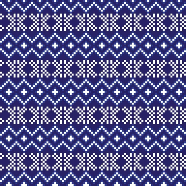 Conception Motif Îlot Neige Équitable Pour Les Textiles Mode Tricots — Image vectorielle