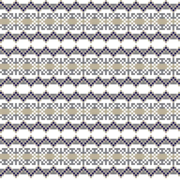 Conception Motif Îlot Neige Équitable Pour Les Textiles Mode Tricots — Image vectorielle