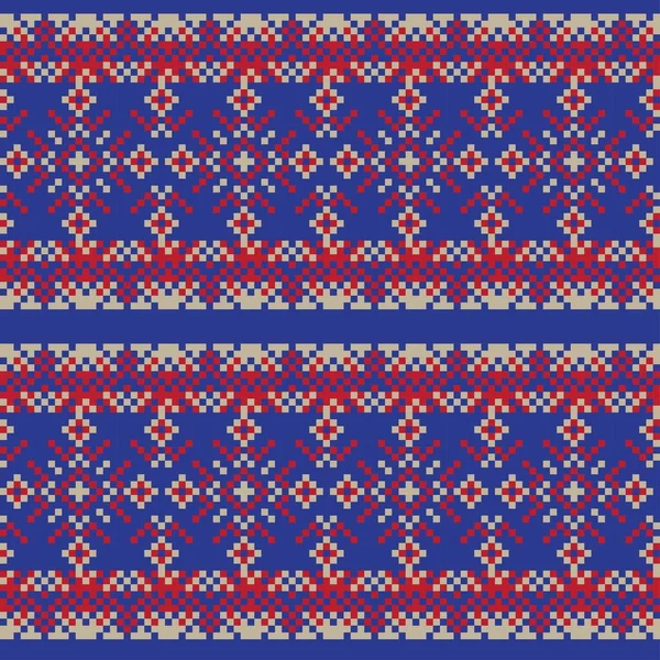 Snowflake Fair Island Pattern Design Fashion Textiles Трикотаж Graphics — стоковый вектор