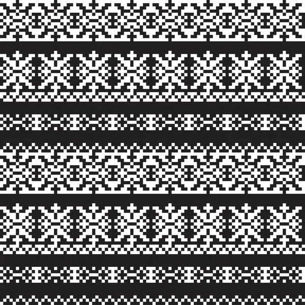 Moda Tekstil Örgü Grafikleri Için Kar Taneleri Adası Desenli Tasarım — Stok Vektör