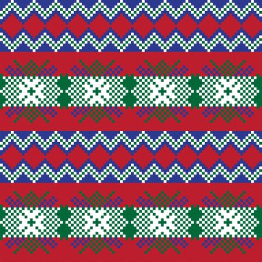 Moda tekstil ürünleri, örgü giysileri ve grafikler için kar tanesi desenli ada deseni tasarımı. Ögeler değiştirilebilir.