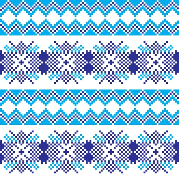 Diseño Patrón Isla Copo Nieve Justo Para Textiles Moda Prendas — Vector de stock