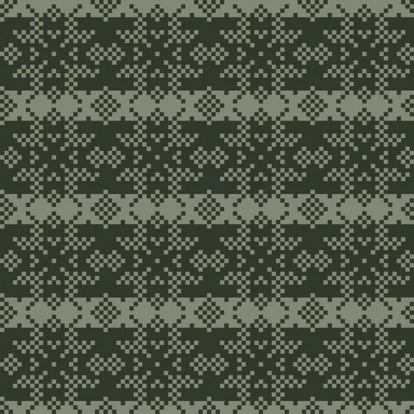 Diseño Patrón Isla Copo Nieve Justo Para Textiles Moda Prendas — Archivo Imágenes Vectoriales