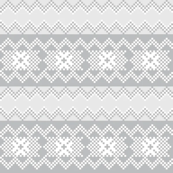 Schneeflockenmesse Isle Pattern Design Für Modetextilien Strickwaren Und Grafiken Elemente — Stockvektor