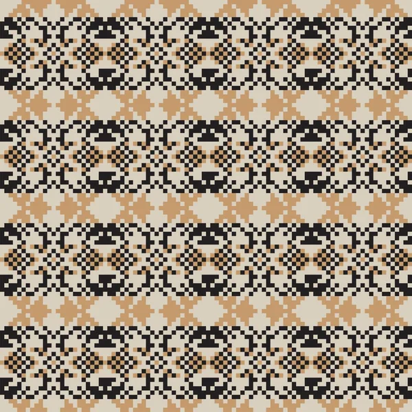 Snowflake Fair Isle Pattern Design Fashion Textiles Трикотаж Graphics Элементы — стоковый вектор