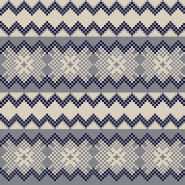 Moda tekstil ürünleri, örgü giysileri ve grafikler için kar tanesi desenli ada deseni tasarımı. Ögeler değiştirilebilir.