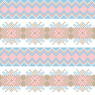 Moda tekstil ürünleri, örgü giysileri ve grafikler için kar tanesi desenli ada deseni tasarımı. Ögeler değiştirilebilir.