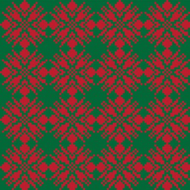 Moda tekstil ürünleri, örgü giysileri ve grafikler için kar tanesi desenli ada deseni tasarımı. Ögeler değiştirilebilir.