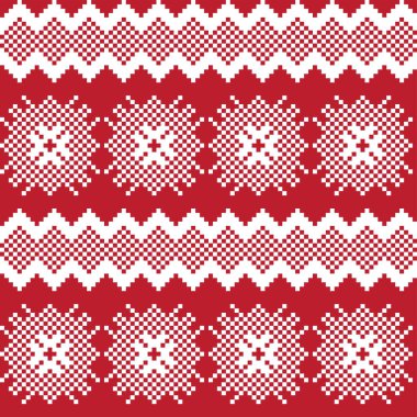 Moda tekstil ürünleri, örgü giysileri ve grafikler için kar tanesi desenli ada deseni tasarımı. Ögeler değiştirilebilir.