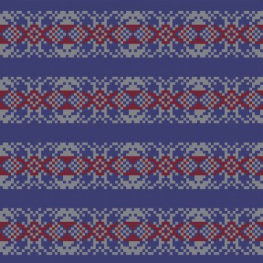 Moda tekstil ürünleri, örgü giysileri ve grafikler için kar tanesi desenli ada deseni tasarımı. Ögeler değiştirilebilir.