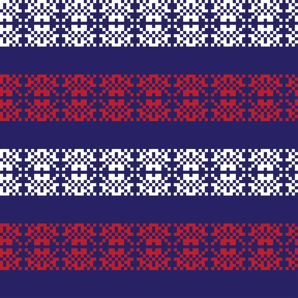 Diseño Patrón Isla Copo Nieve Justo Para Textiles Moda Prendas — Archivo Imágenes Vectoriales